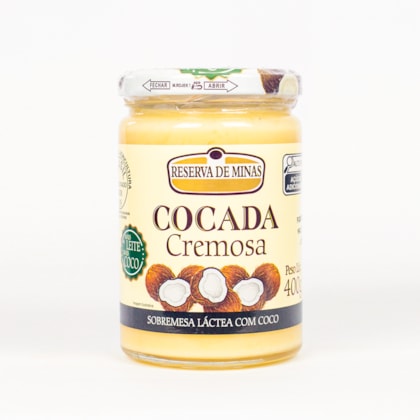 COCADA CREMOSA PREMIUM RESERVA DE MINA 400g