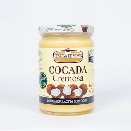 COCADA CREMOSA PREMIUM RESERVA DE MINAS - 400g